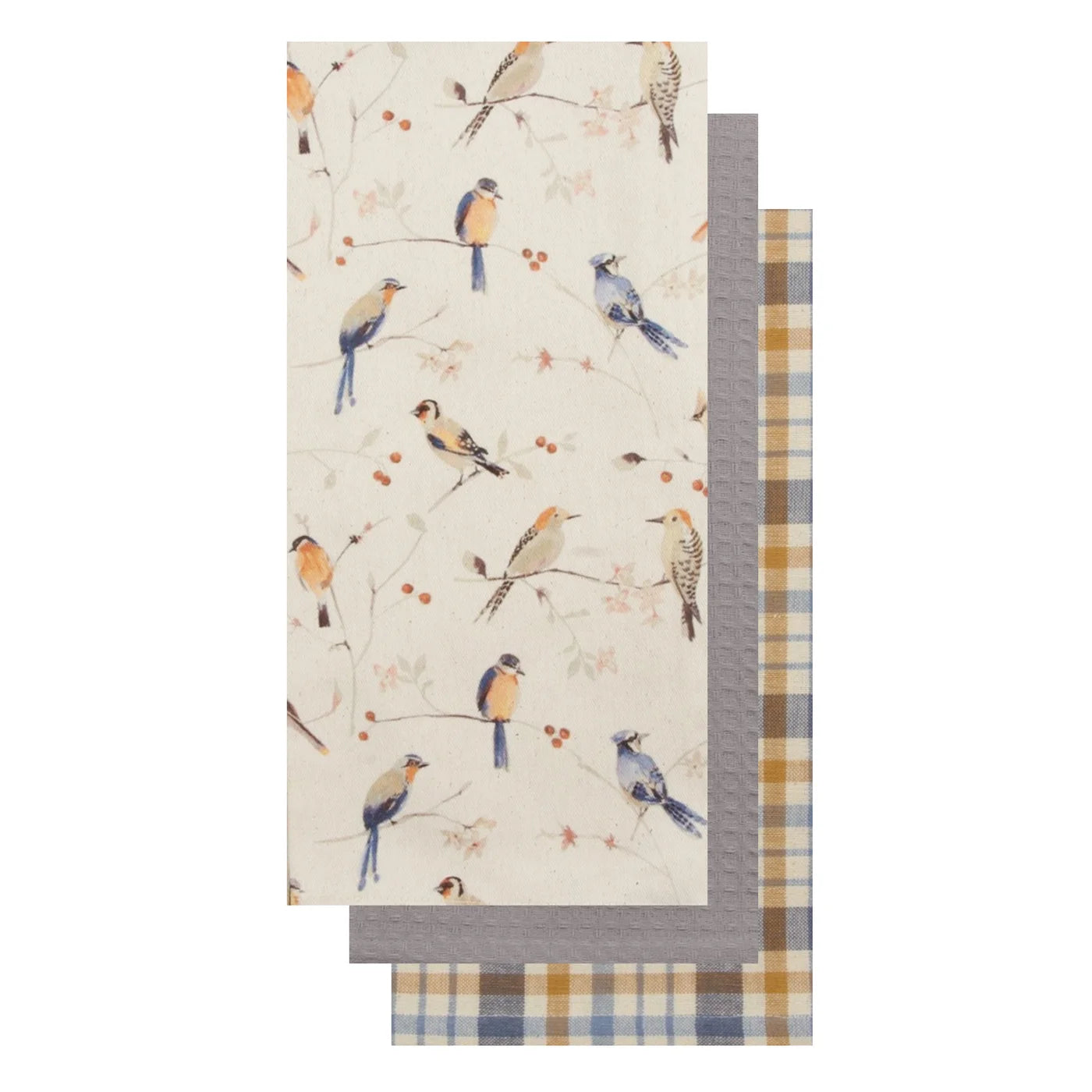 Birds Print Tea Towels s/3