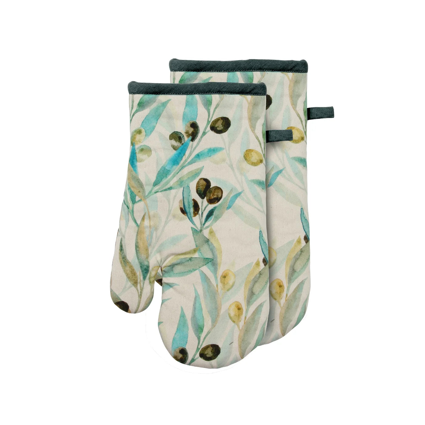 Olive Oven Mitt Set/2