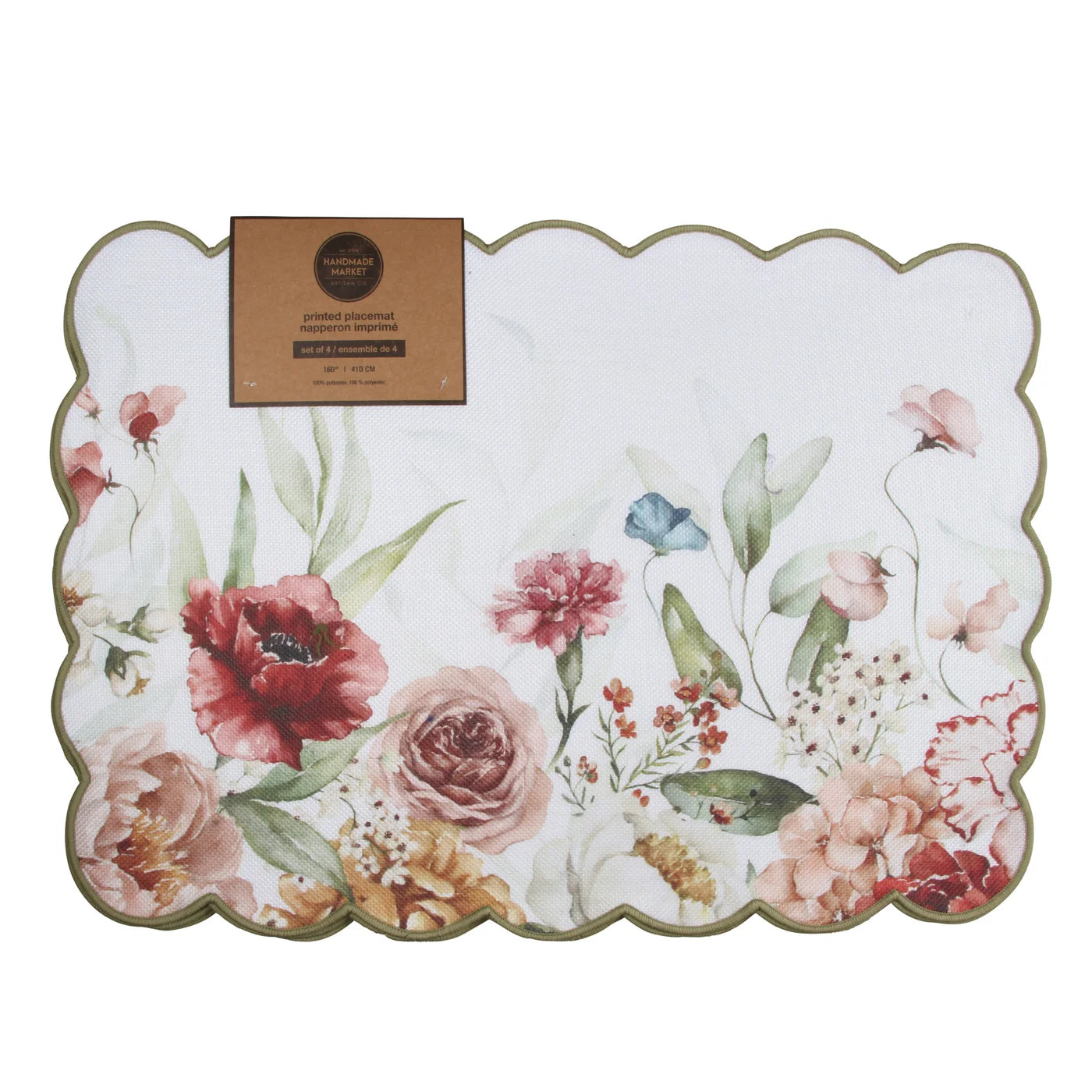 Fresh Floral Placemat- Set of 4