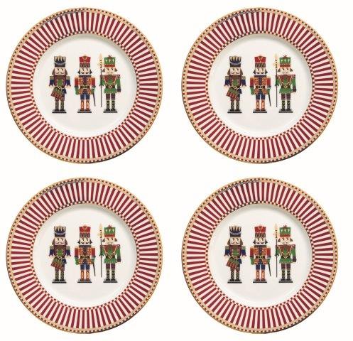 Nutcracker Set of 4 Dessert Plates