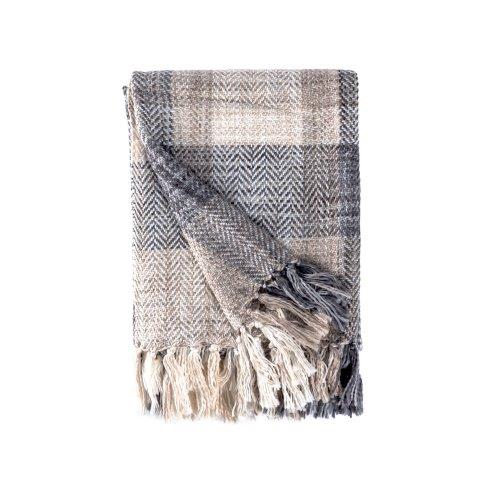 Taupe and Grey Throw Blanket