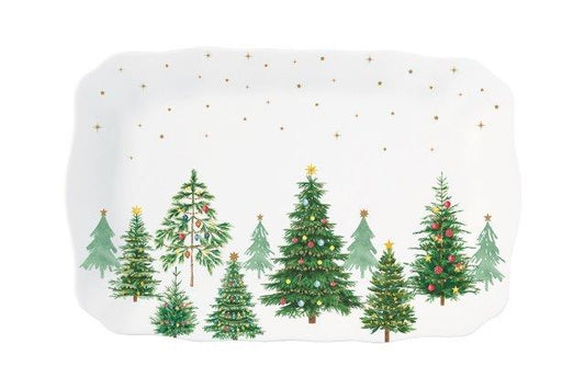 Festive Trees 13.8" Platter