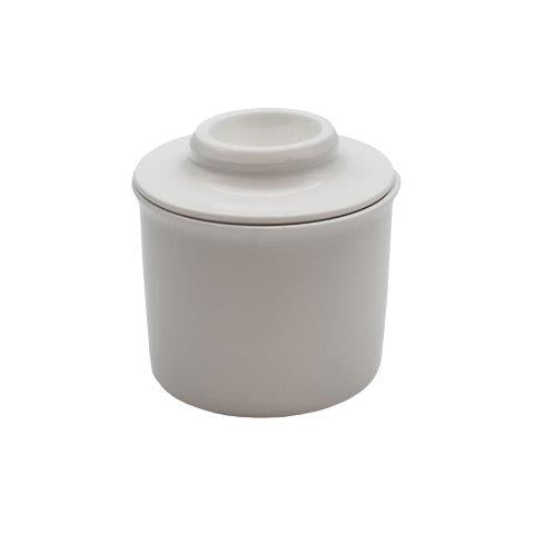 White Butter Crock