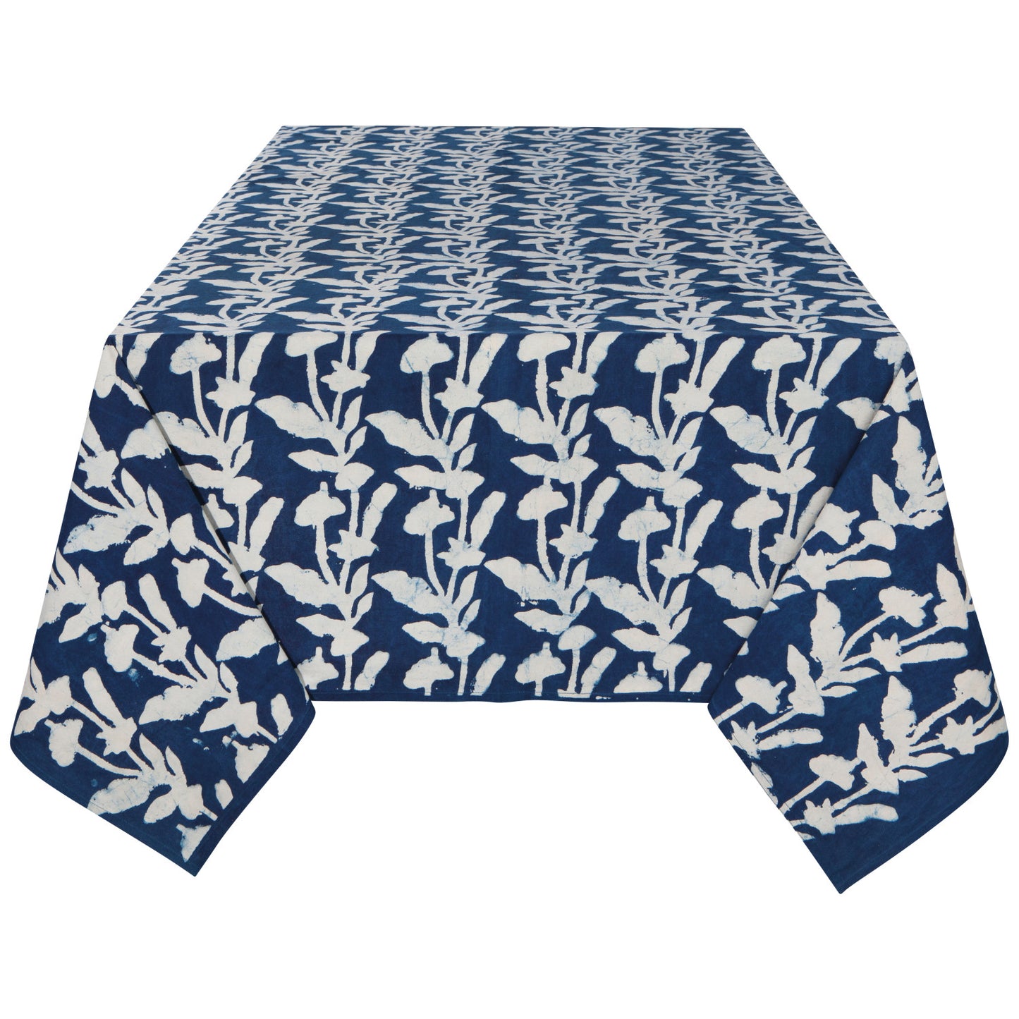 Block Print Tablecloth- Flourish 90x60"