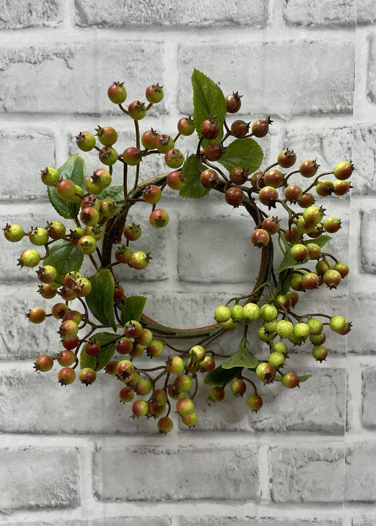Green Berry Candle Ring