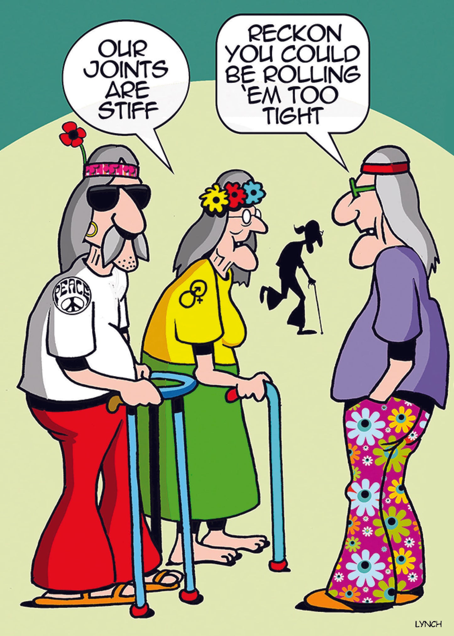 Birthday Card - Hippie Replacement