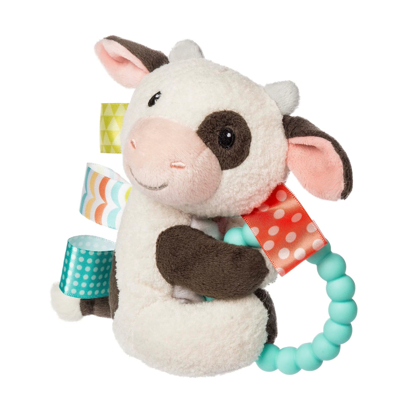 Taggies Teether Rattle 6" - Buttercup Cow