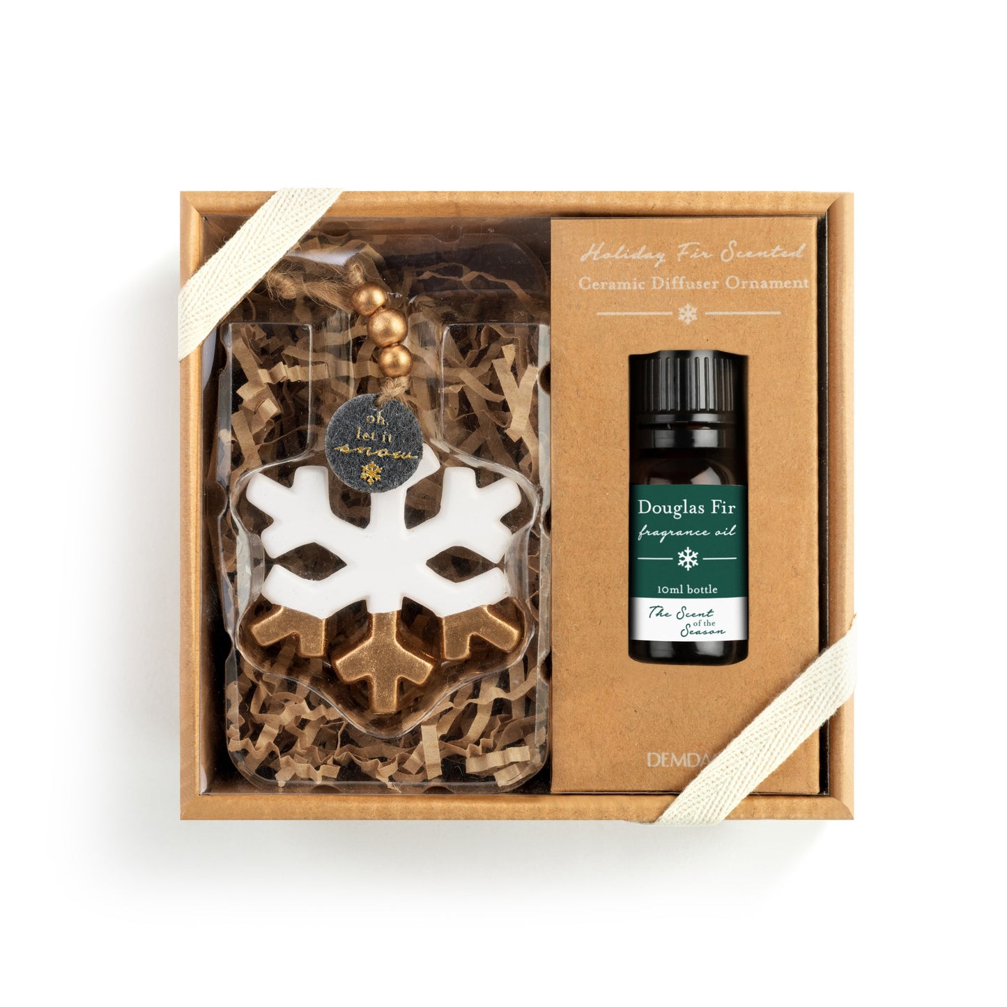 Snowflake Diffuser Ornament with Fragrance Oil