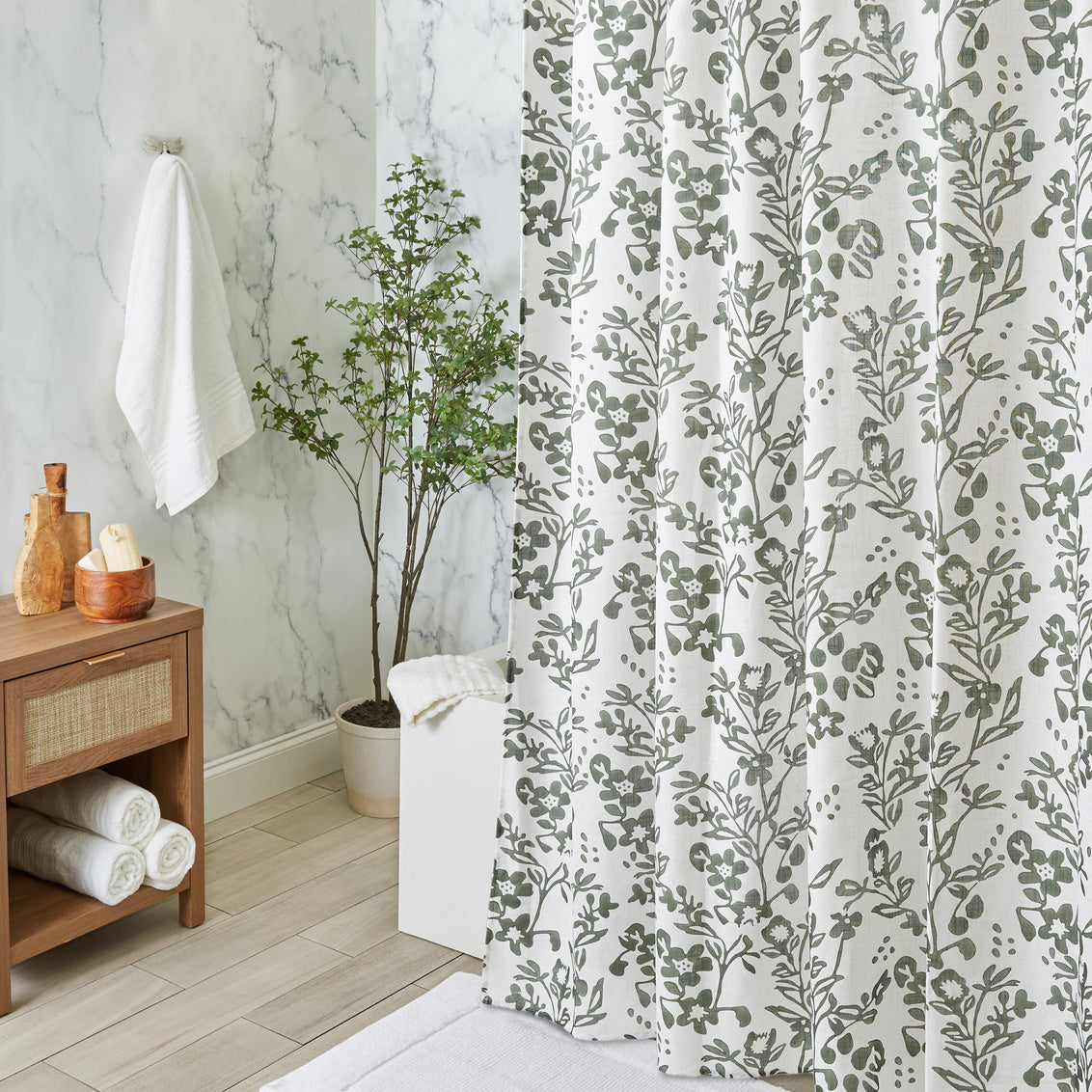 Briar Fabric Shower Curtain