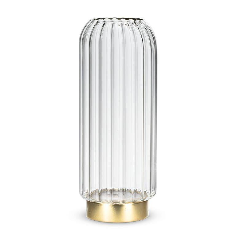 Large Glass Panel LED Vase - Joshua & Company