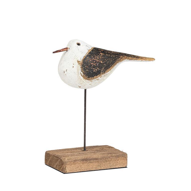 Small Shore Bird Black and White 5"