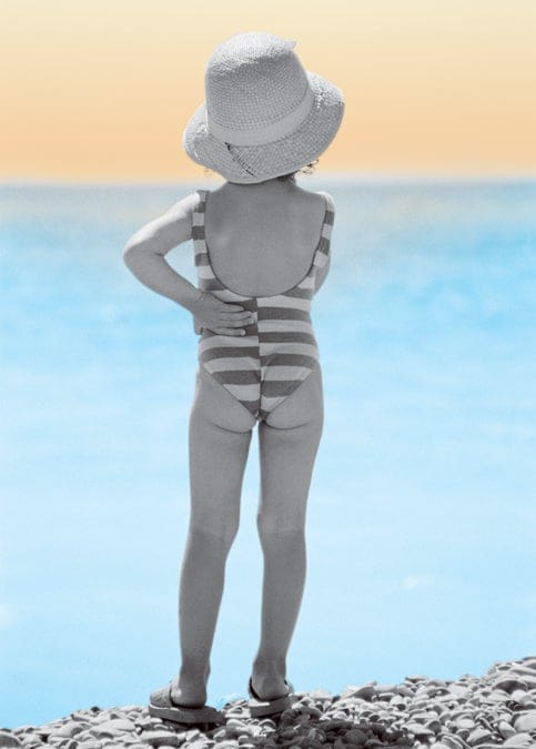 Birthday Card - Creeping Bathing Suit