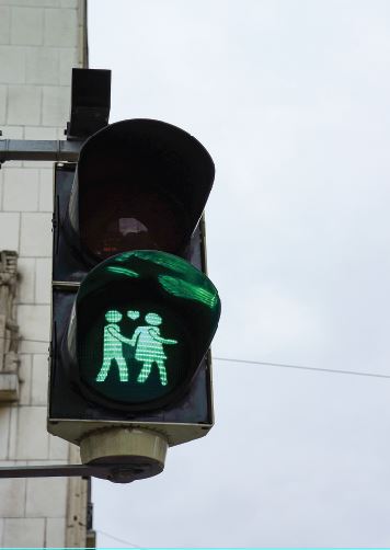 Anniversary Card- Crosswalk Couple