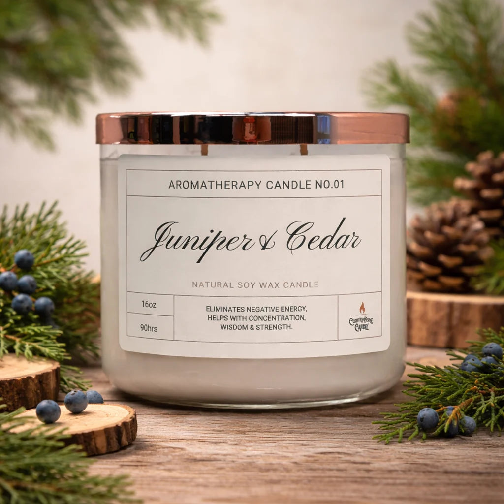 Two Wick Soy Candle - Juniper & Cedar