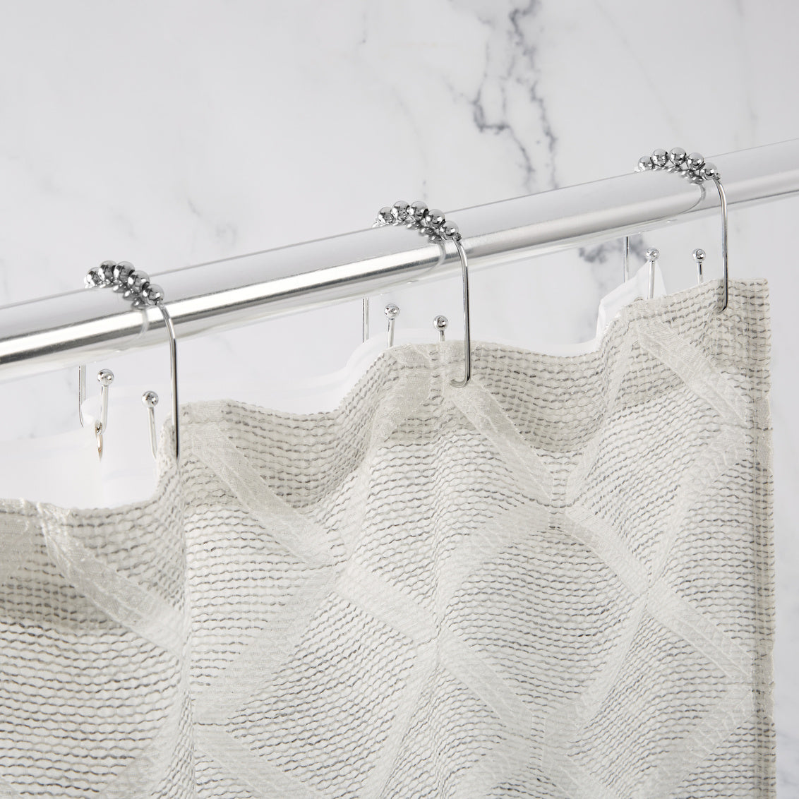 Clyde Shower Curtain Hook Chrome