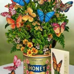 Popup Card - Butterflies and Buttercups