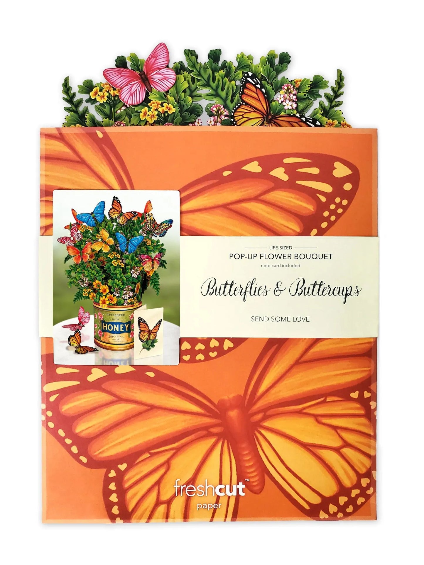 Popup Card - Butterflies and Buttercups