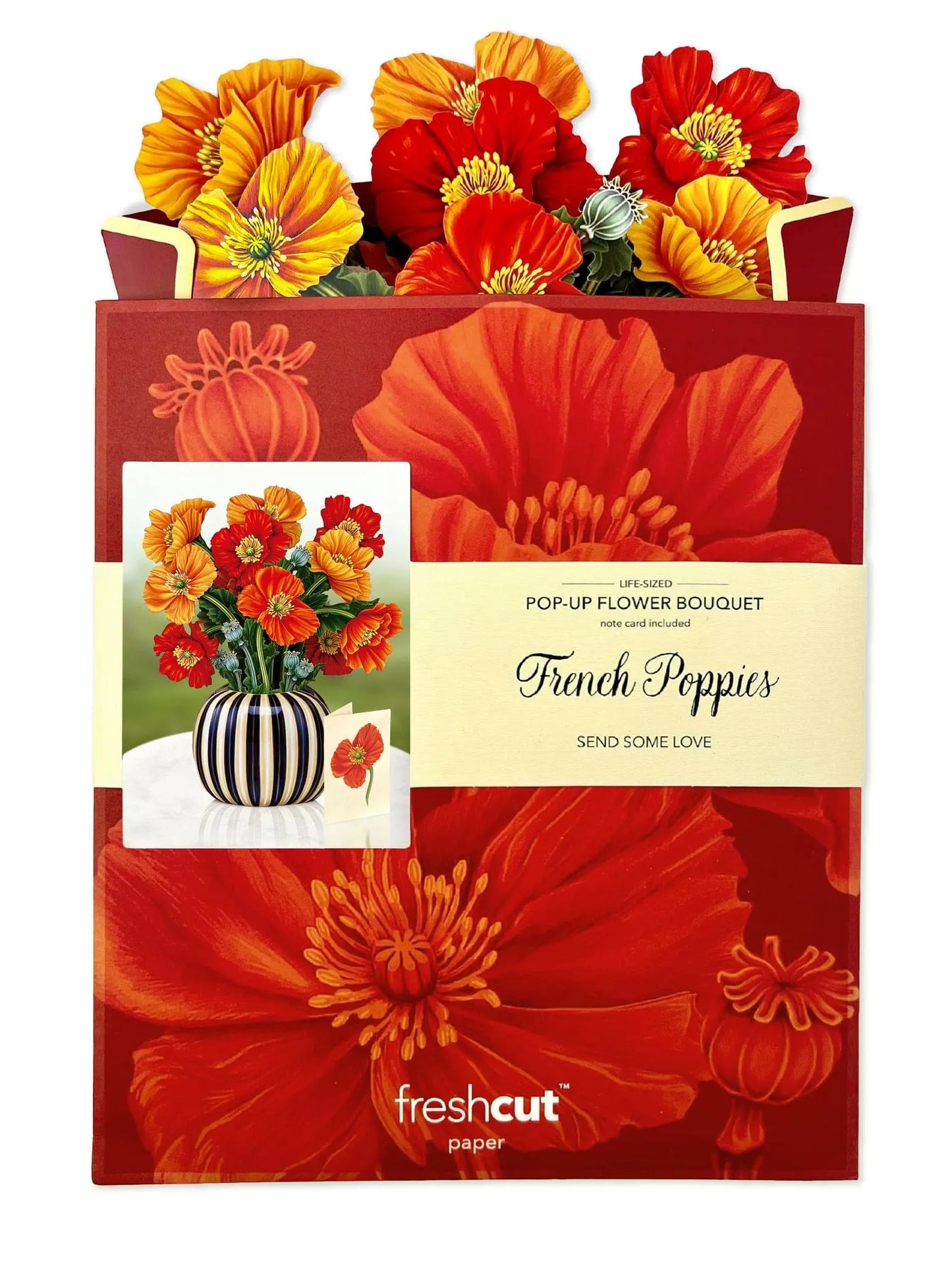 Popup Card - French Poppies