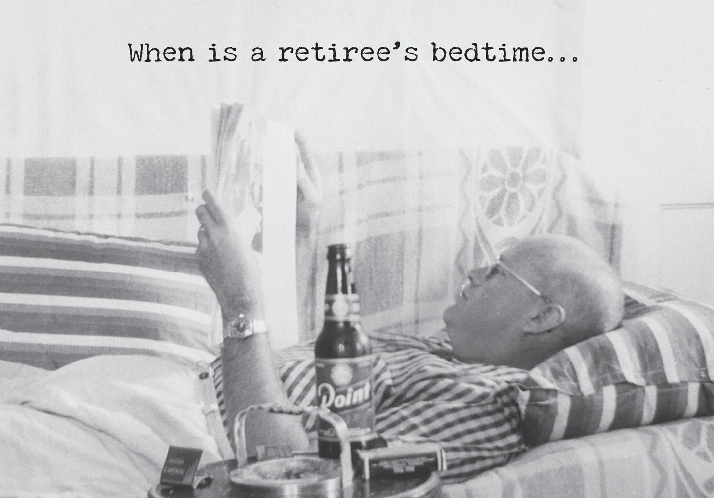 Retiree's Bedtime Card