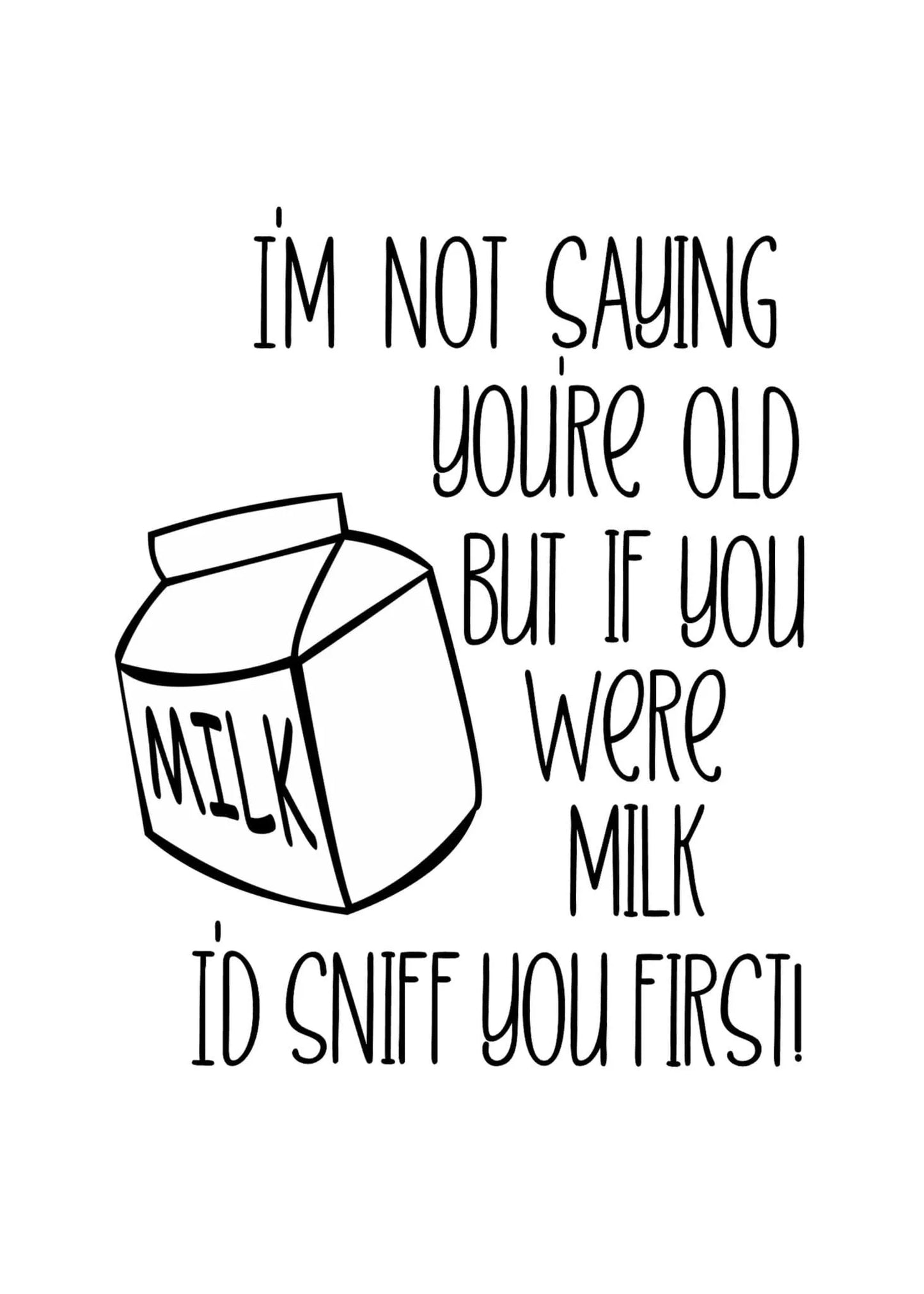 Birthday Card - Sniff You First