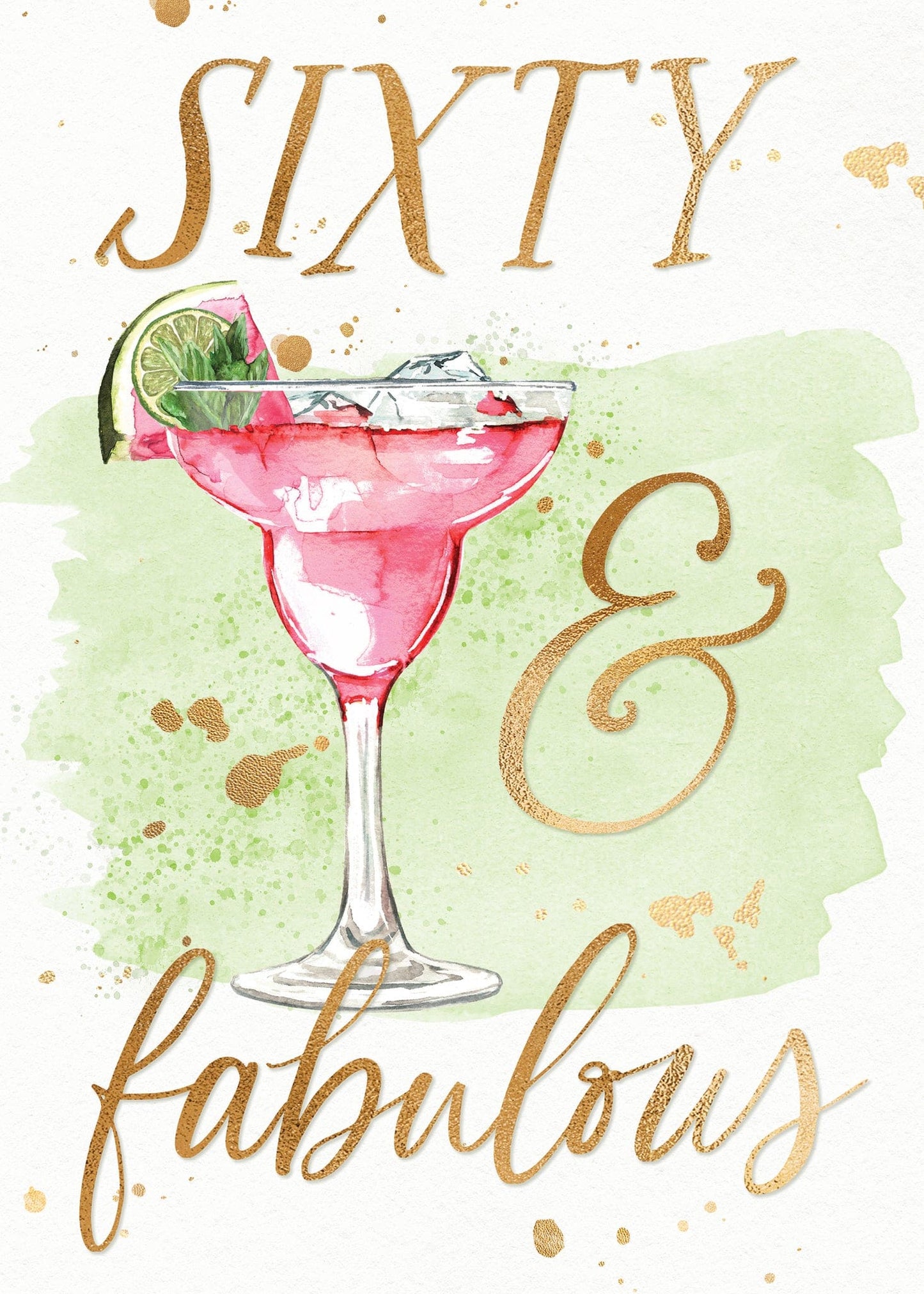 60th Birthday Card - Sixty And Fabulous - Joshua & Company