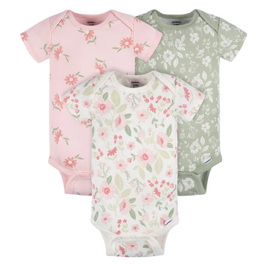 Peony Onesies - 3 Pack - 3-6M