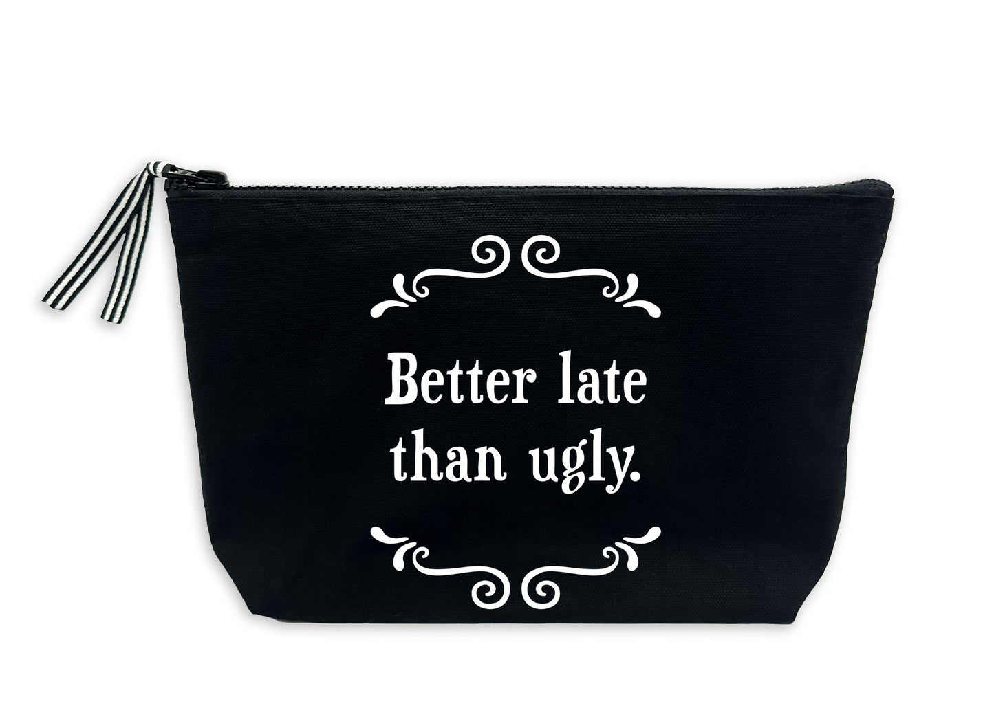Scrunchy Face Lined Pouch - Better Late