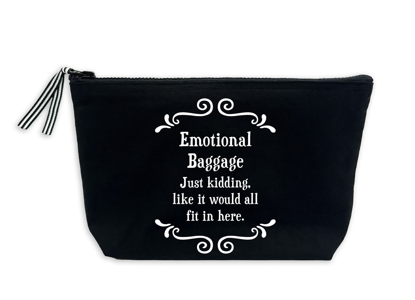 Scrunchy Face Lined Pouch - Emotional Baggage