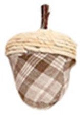 Assorted Plaid Acorns (5 Styles)