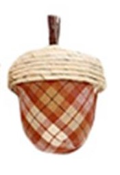 Assorted Plaid Acorns (5 Styles)