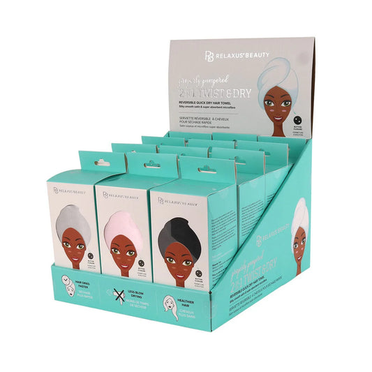 2 in 1 Twist and Dry Hair Towel (3 Colours)