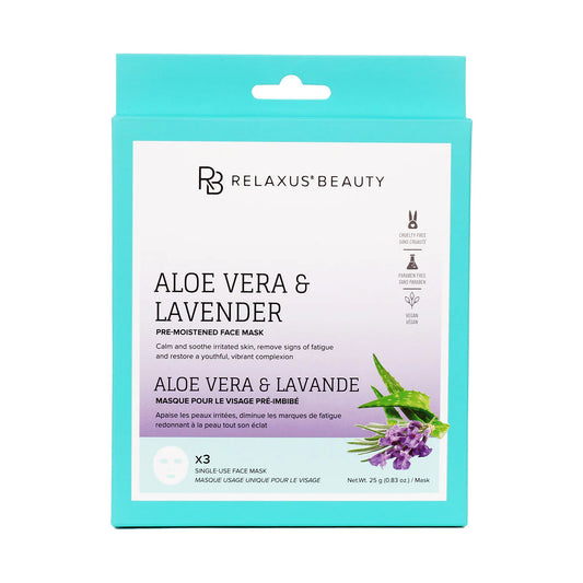 Aloe Vera & Lavender Face Mask (3 pack)