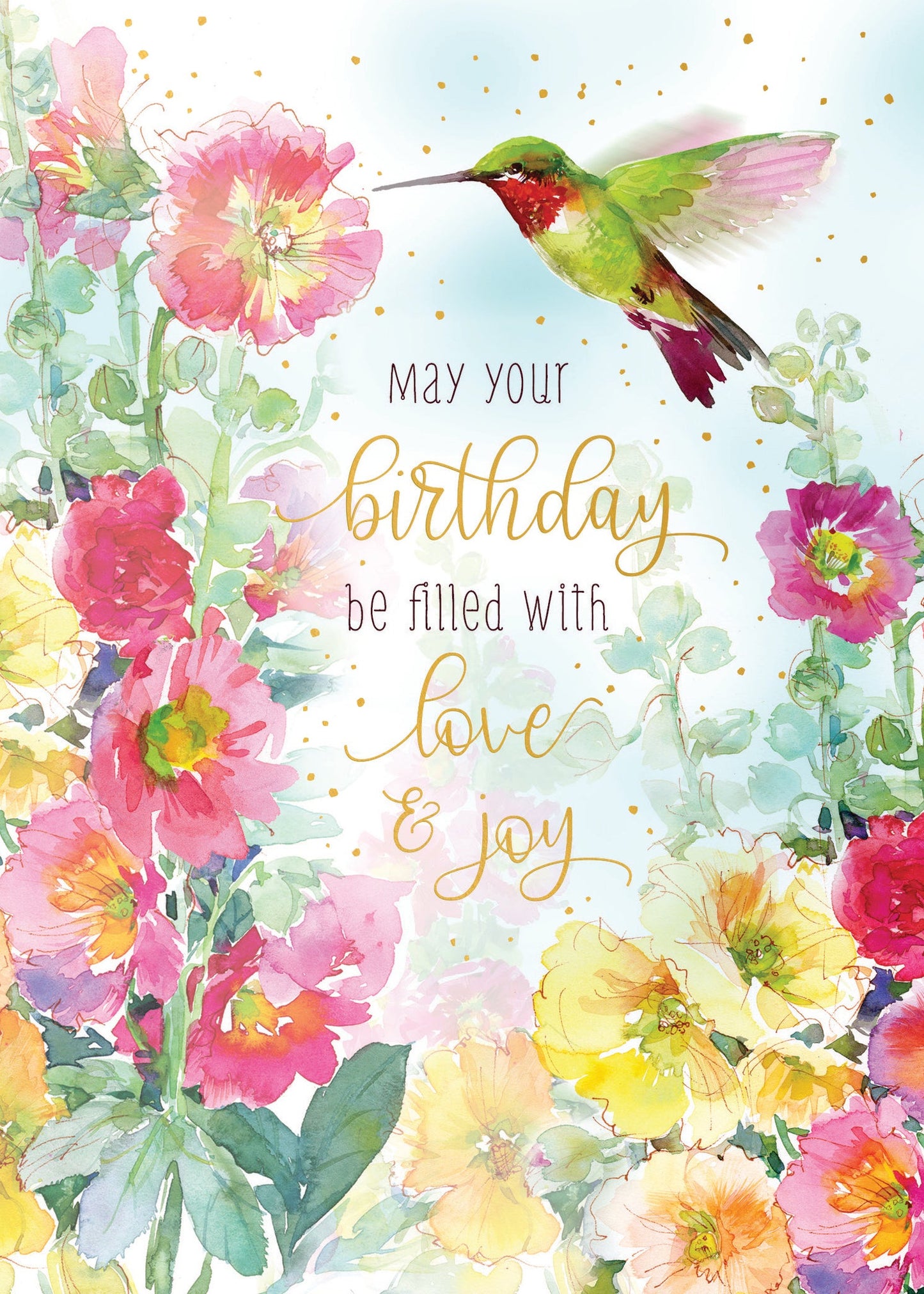Birthday Card - Hummingbird Love and Joy