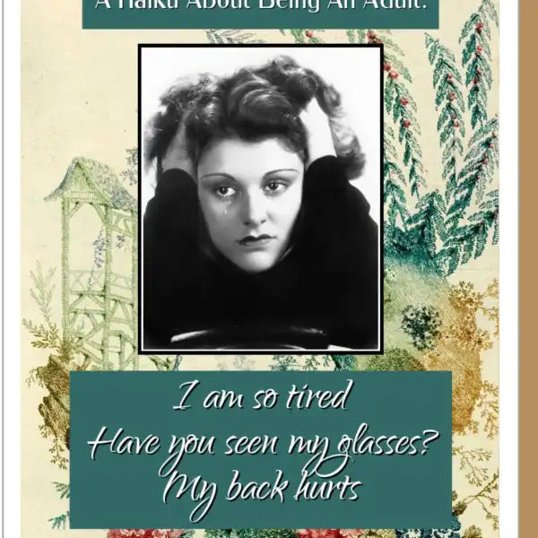 Adult Haiku- Birthday Card