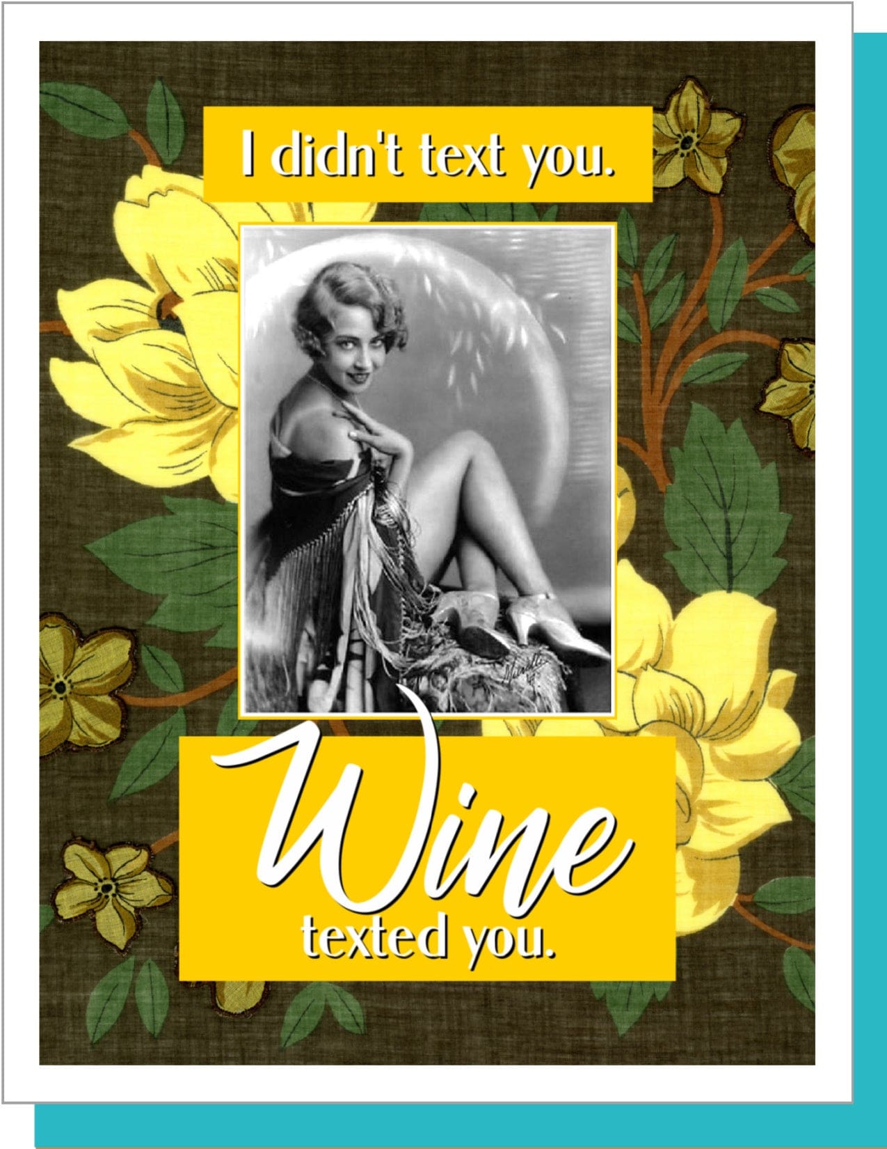 Wine Texted - Everyday Card
