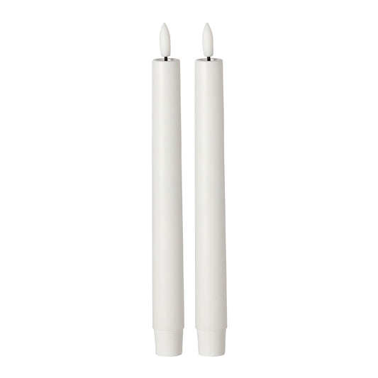 White LED Dinner Candle 10" (Set of 2)