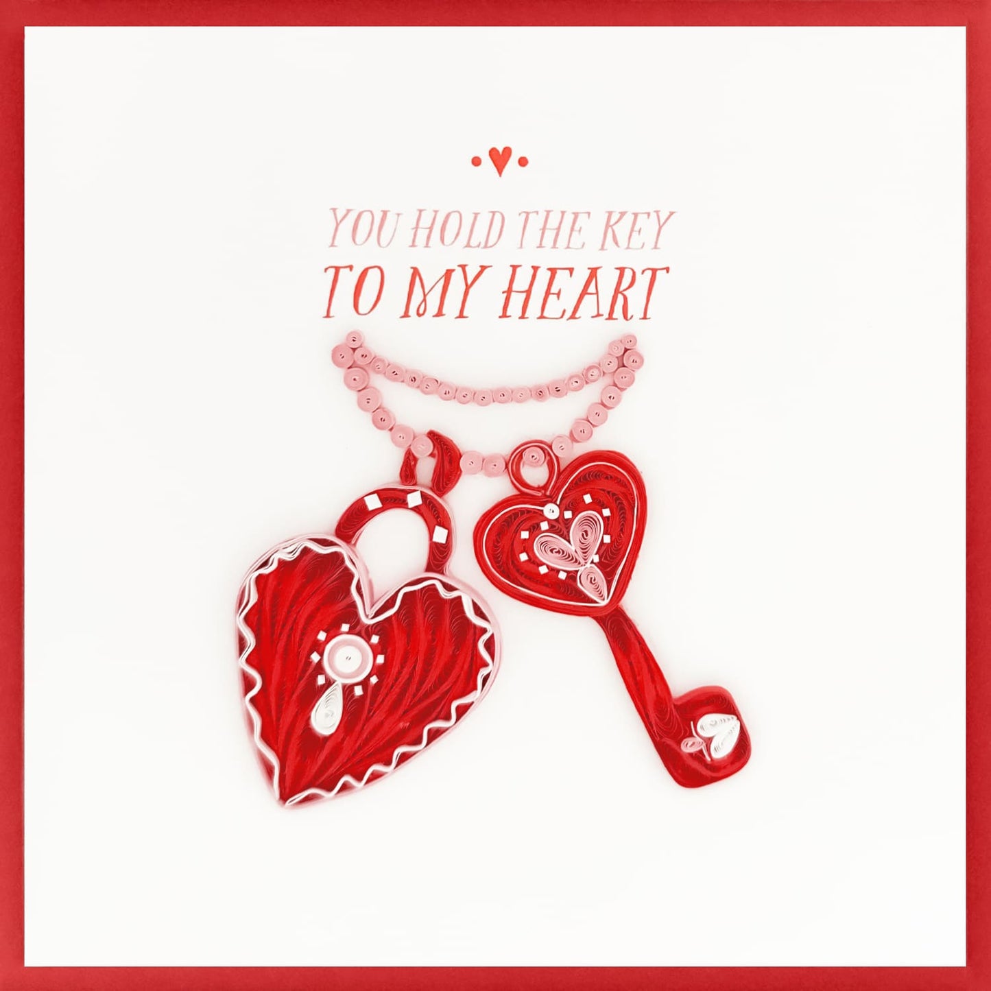 Quilling Card - Lock and Key - Joshua & Company
