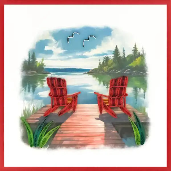 Quilling Card - Adirondack Chairs