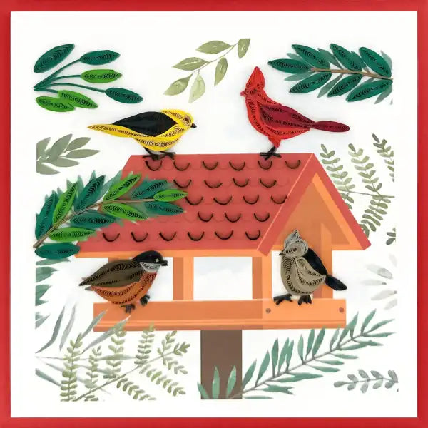Quilling Card - Feathered Friends
