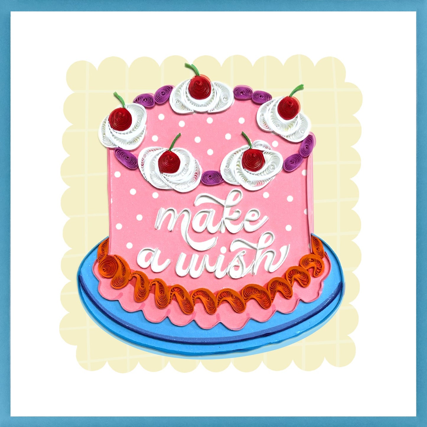 Quilling Card - Birthday Make A Wish