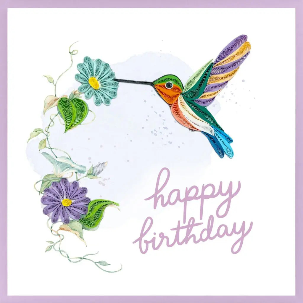 Quilling Card - Birthday Pastel Butterfly
