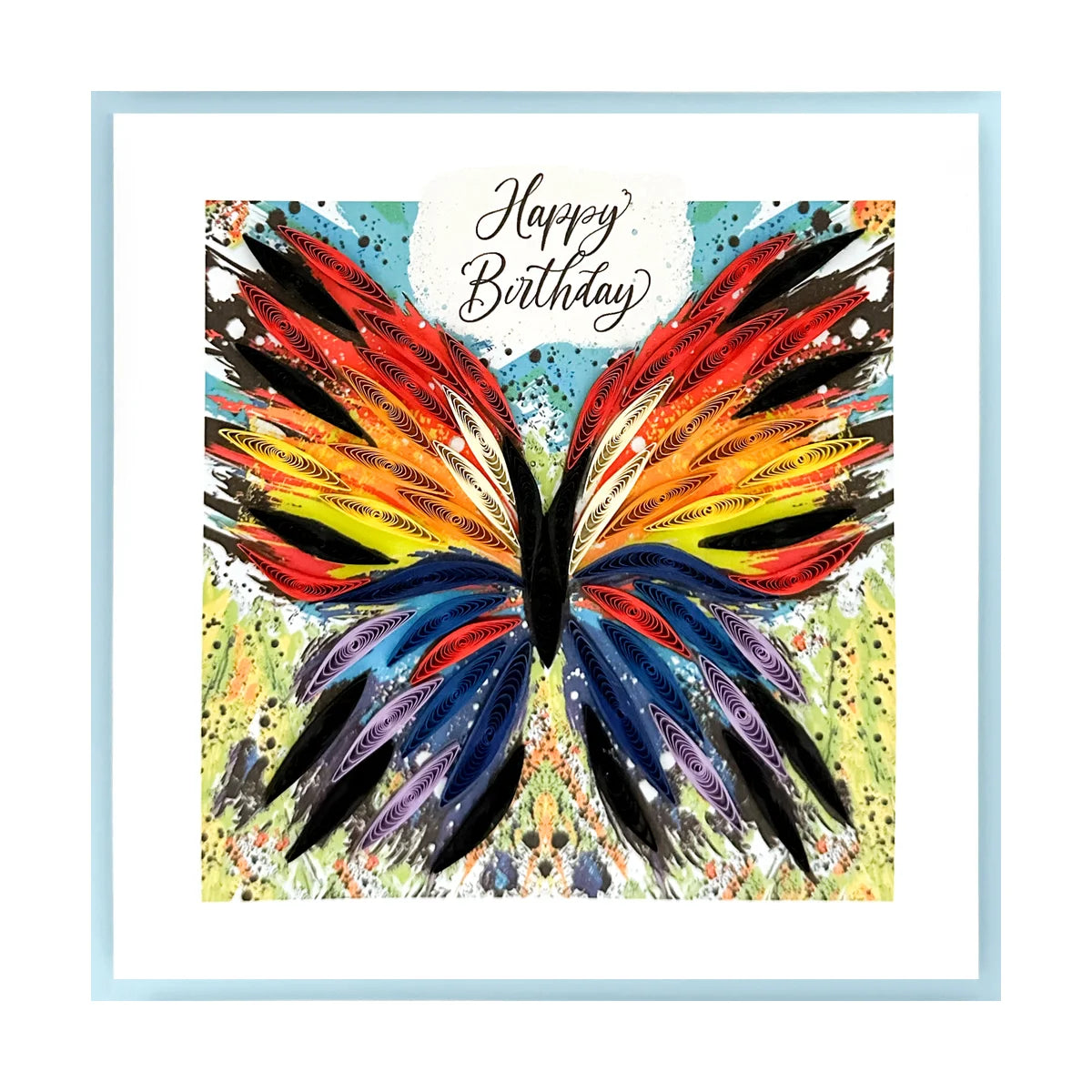 Butterfly Paint Quilling Paper Art Card