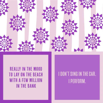 Humorous Reversible Cocktail Napkin Lay on the Beach