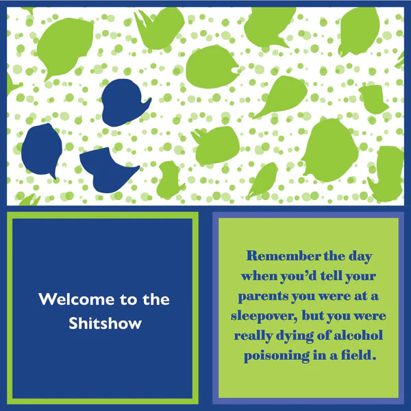 Humorous Reversible Cocktail Napkin Alcohol Poisoning