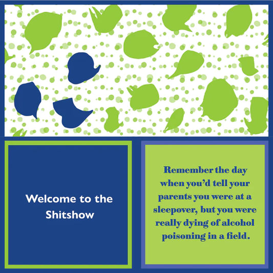 Humorous Reversible Cocktail Napkin Alcohol Poisoning