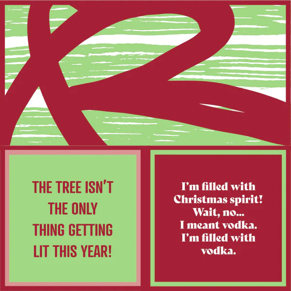 Humorous Reversible Cocktail Napkins Spirit