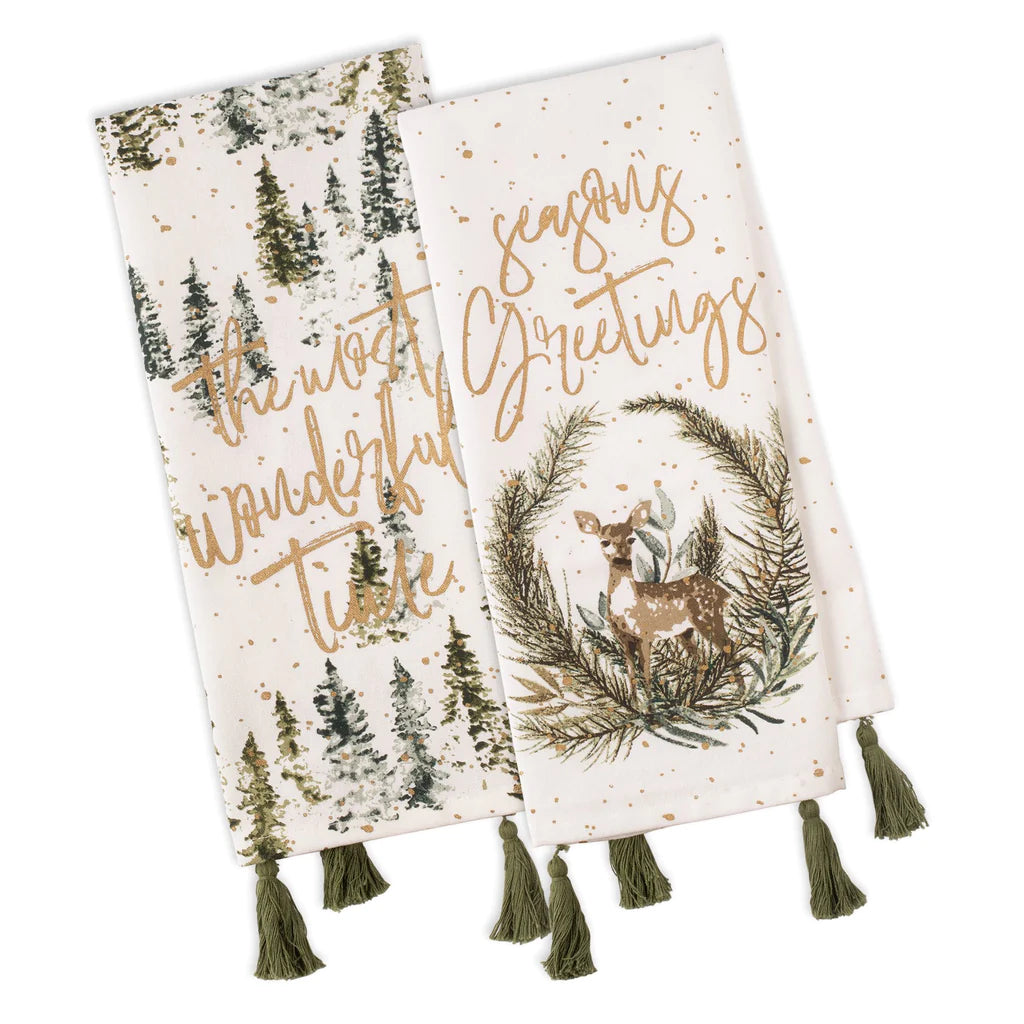 Wonderland Forest Embellished Tea Towels