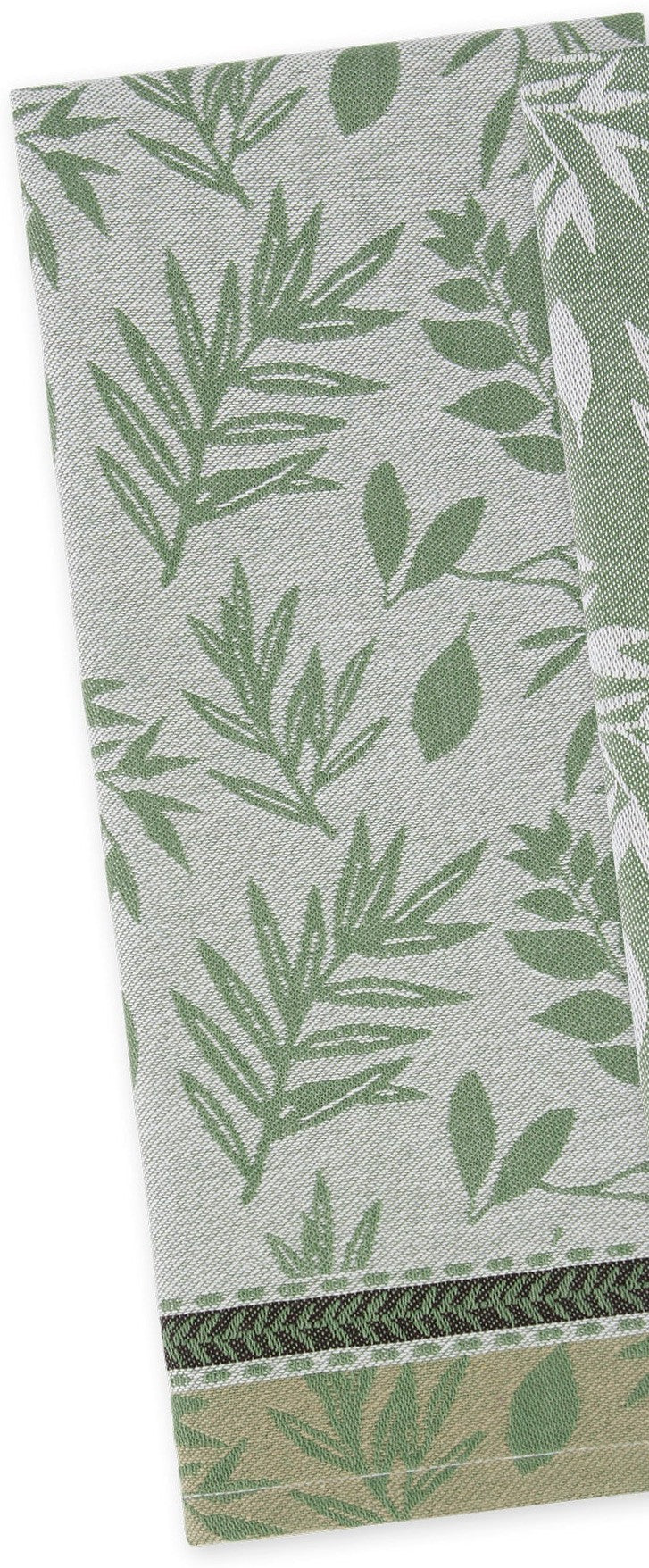 Garden Greens Jacquard Dish Towel - Light Green