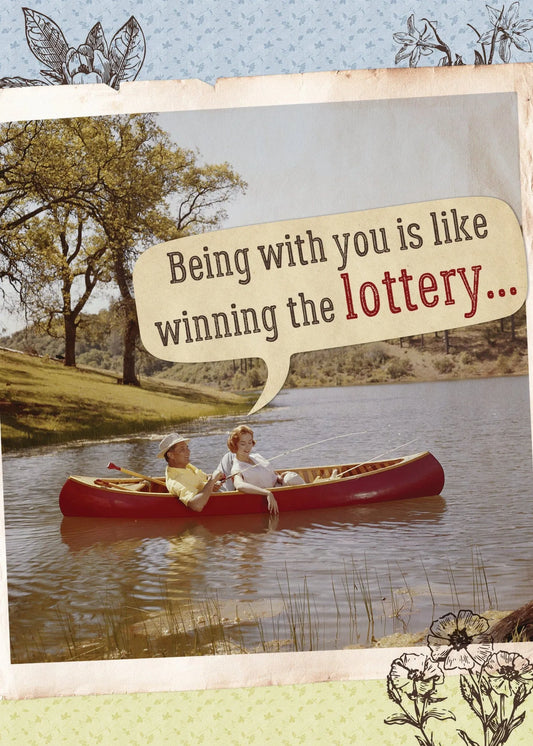 Anniversary Card -Winning the Lottery