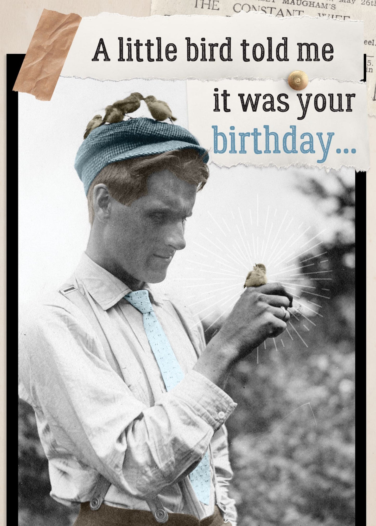 Birthday Card- A Talking Bird